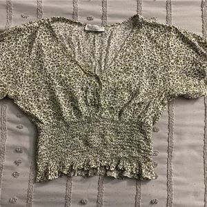 Medium Cropped Flower Blouse from Paper Crane